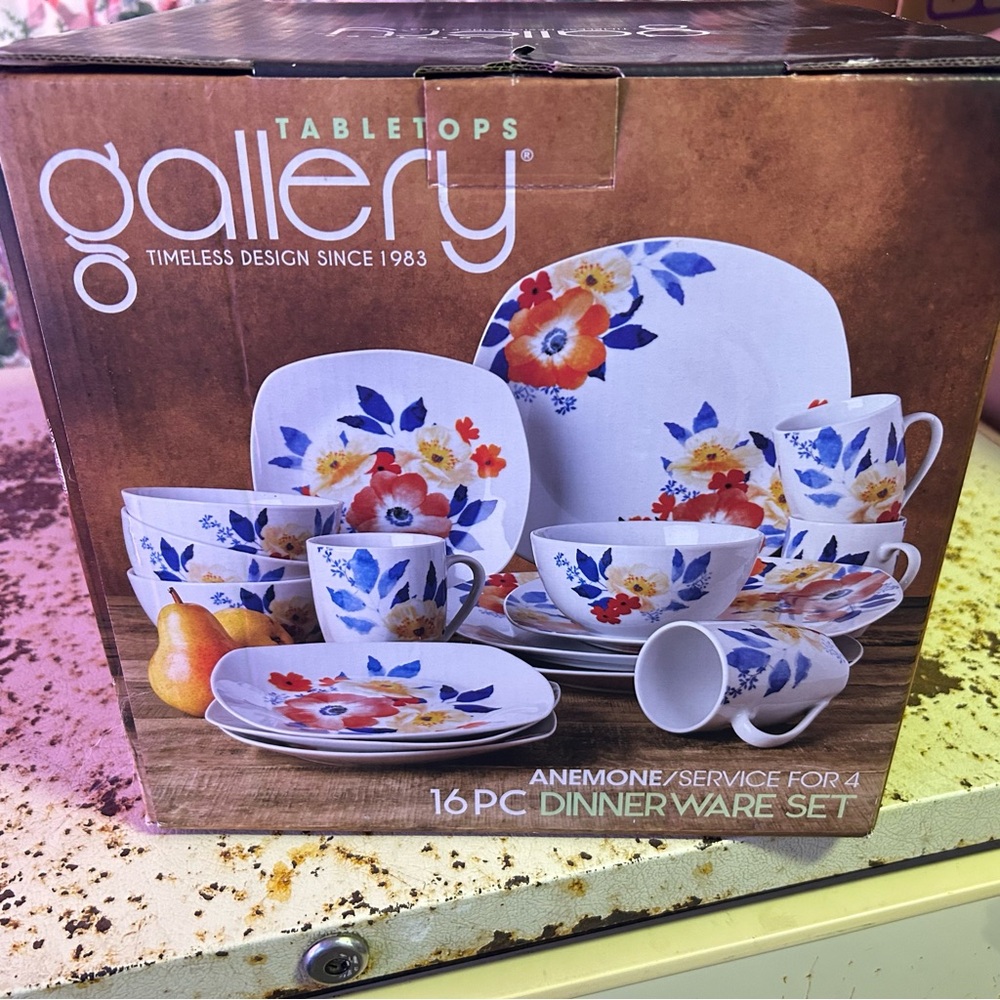 Glass table set